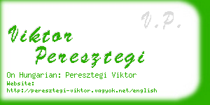 viktor peresztegi business card